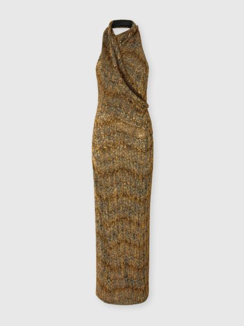 Missoni Long halterneck dress with sequins