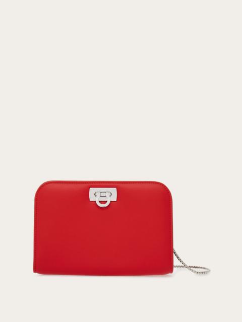 FERRAGAMO Diana mini clutch