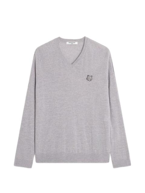 Maison Kitsuné Fox Head wool sweater