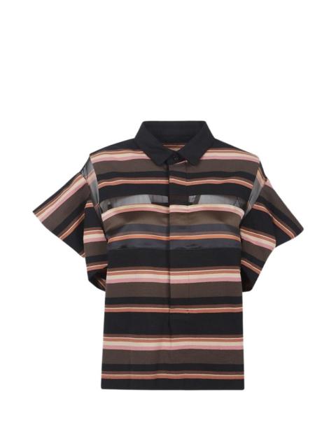 sacai striped shirt