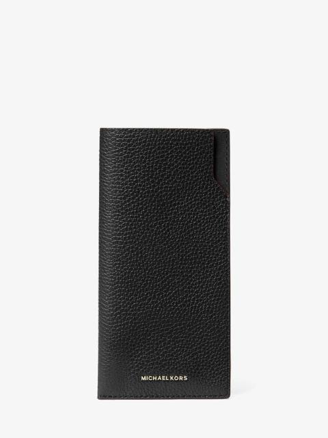 MICHAEL KORS Jet Set Pebbled Leather Sunglass Case