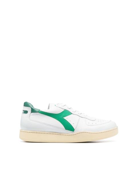 diadora low-top leather sneakers
