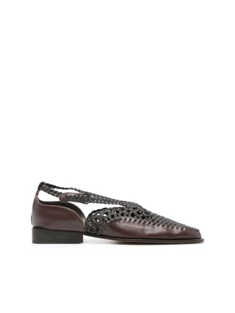 HEREU Tala interwoven leather loafers