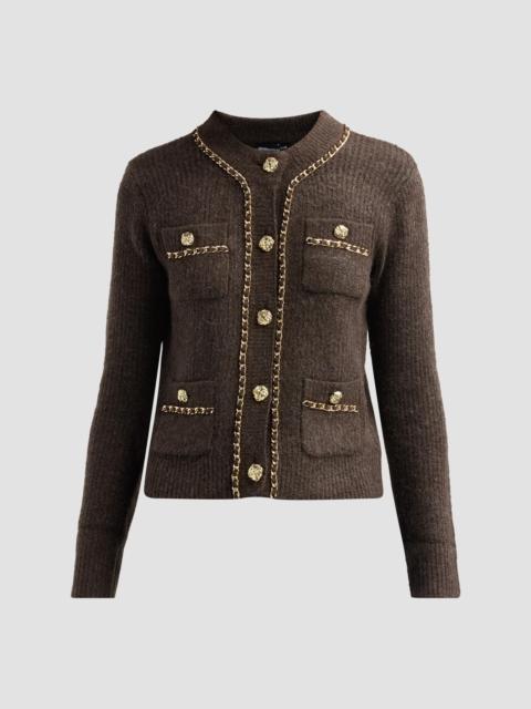 GENERATION LOVE Women's Selma Chain Cardigan - Brown