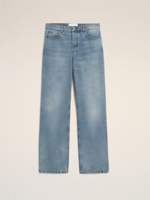 AMI Paris BLUE LARGE-FIT COTTON JEANS