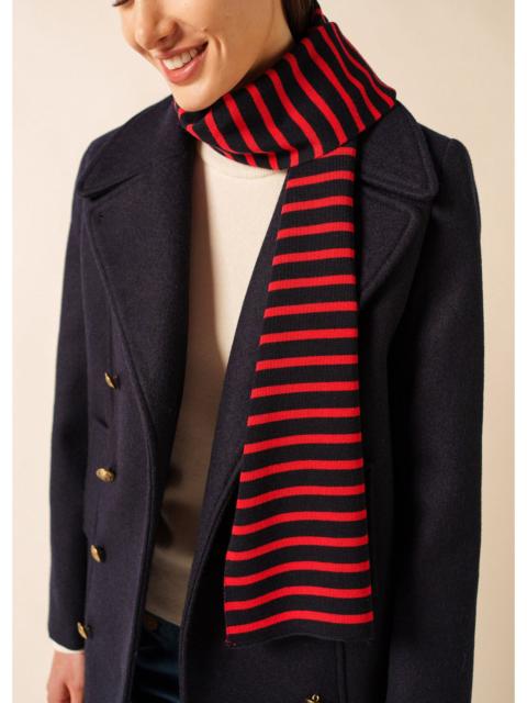 SAINT JAMES DUGUAY Striped Wool Scarf
