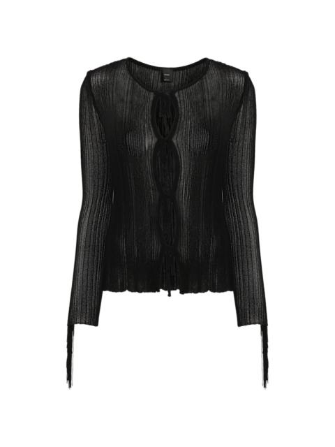 Zelig fringed cardigan