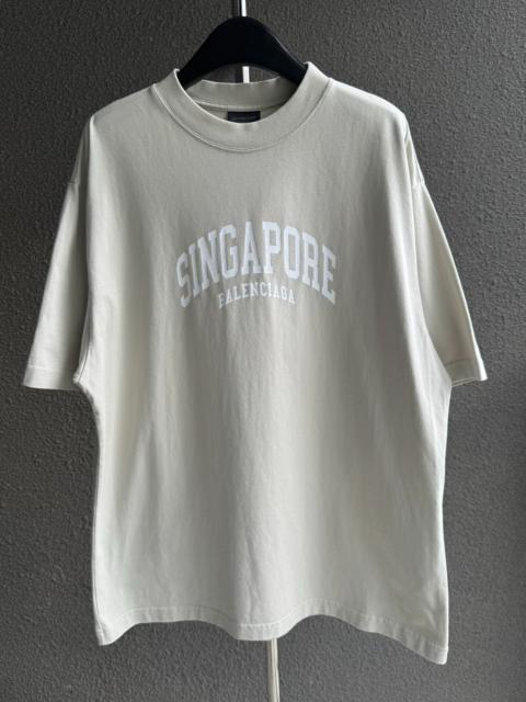 BALENCIAGA Balenciaga Singapore Limited Print Short Sleeve Top