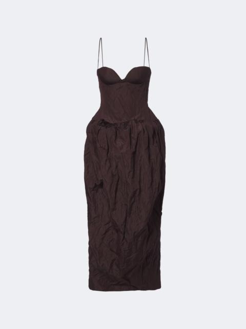 MAGDA BUTRYM Cotton-blend bustier dress