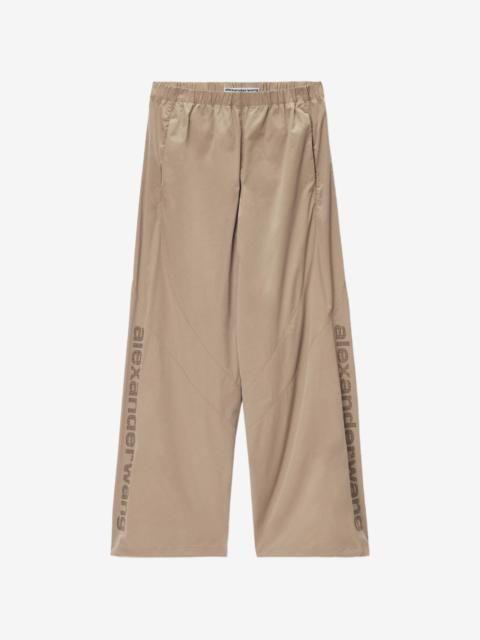 Alexander Wang perforated logo mid-rise track pants