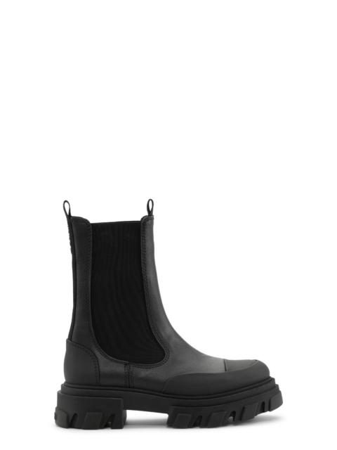 GANNI OHOSKIN CLEATED MID CHELSEA BOOTS