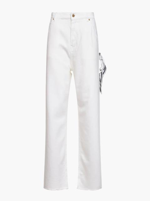 DARKPARK LISA - SCARF ADORNED LOOSE FIT CARPENTER TENCEL DENIM