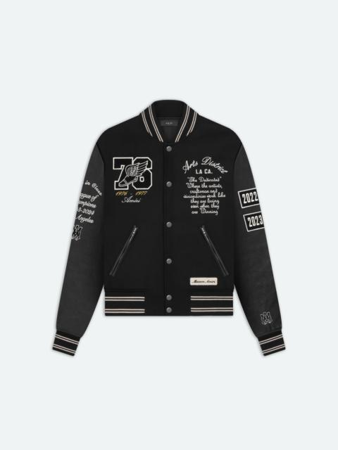 AMIRI AMIRI STAGGERED VARSITY JACKET | REVERSIBLE