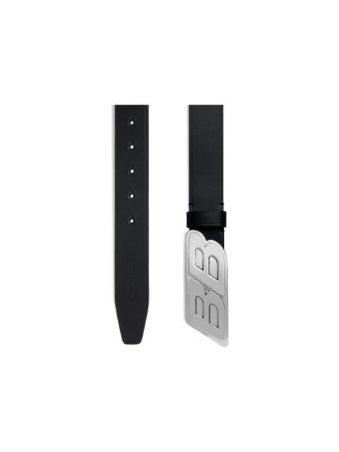 BALENCIAGA Balenciaga Men's Moto Logo Belt Black