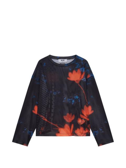 MSGM floral T-shirt