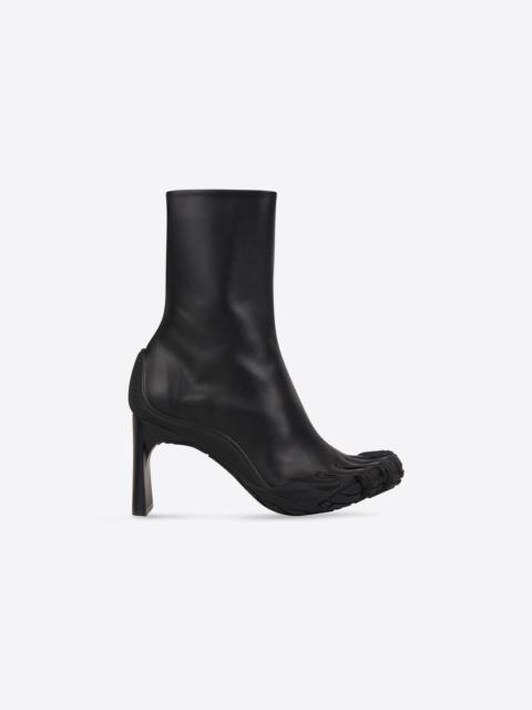 BALENCIAGA Women's Heeled Toe 80mm Bootie in Black