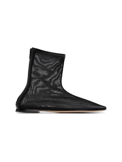 DEAR FRANCES Black Balla Ankle Boots