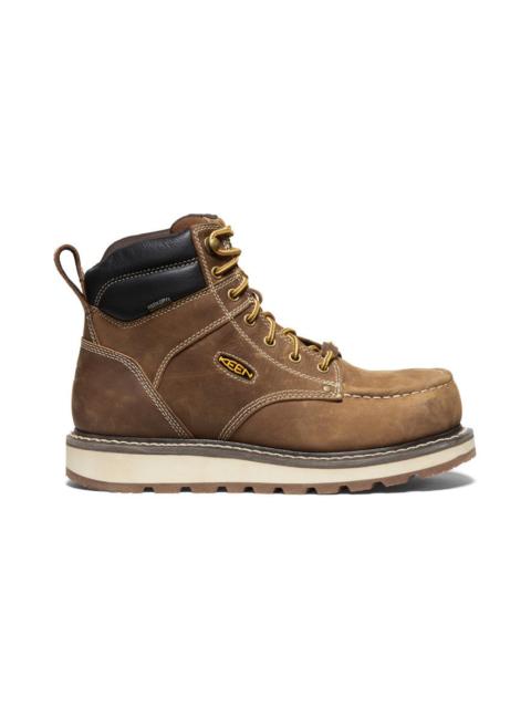 KEEN Men's Cincinnati 6" Waterproof Boot (Carbon Toe)