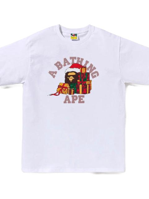 A BATHING APE® Present Box College Tee "White" 001TEL701008FWHT