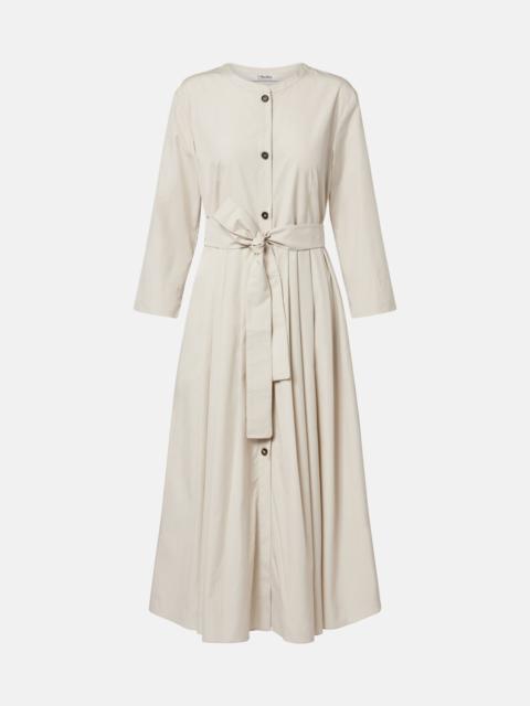 Giorno belted cotton shirt dress