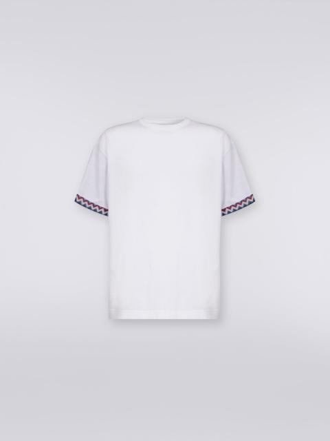 Missoni Cotton jersey T-shirt with zigzag turn-ups