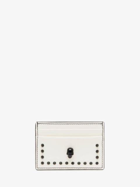 Alexander McQueen Women's Skull Card Holder in Soft Ivory