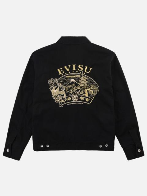 EVISU Gold Embroidery Studded Jacket