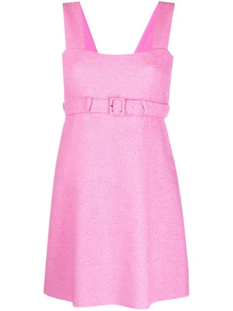 PATOU Corsage belted mini dress