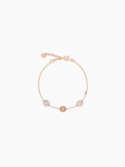EMPORIO ARMANI MOTHER OF PEARL CLOVER BRACELET