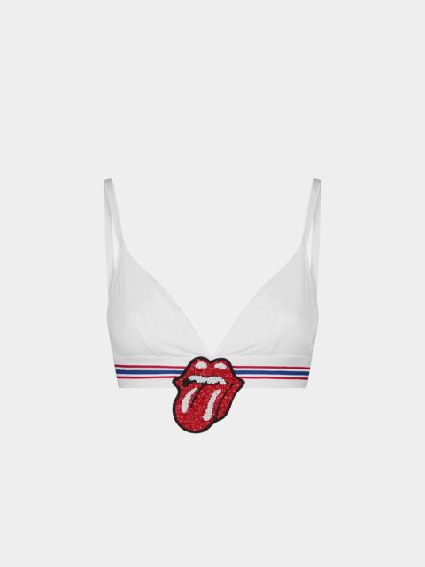 DSQUARED2 THE ROLLING STONES TRIANGLE BRA