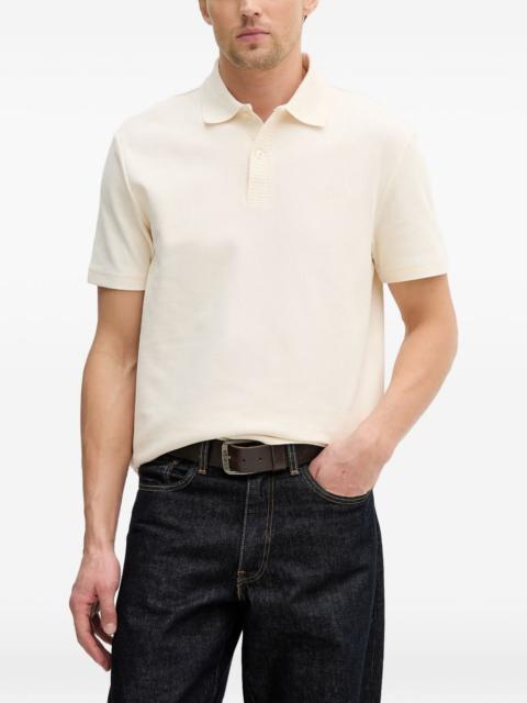 GUESS USA ribbed-trim piqué polo shirt