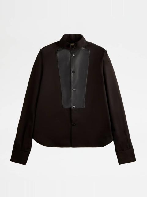 Tod's SHIRT IN COTTON - BLACK