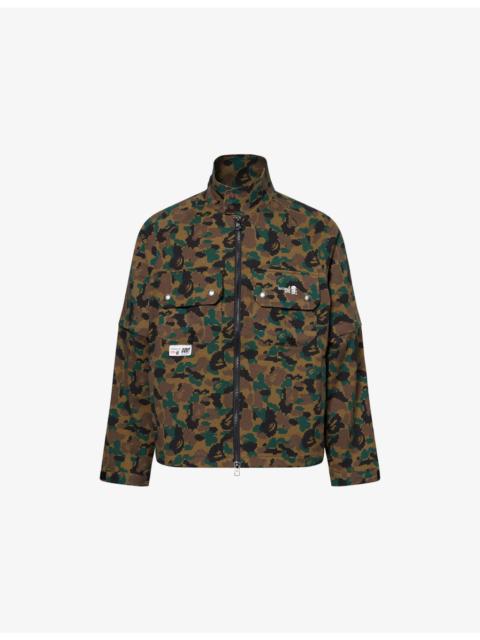 A BATHING APE® Bape x Kazuki Camouflage-Print Woven Jacket