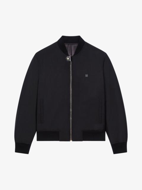 Givenchy REVERSIBLE BOMBER JACKET IN 4G WOOL