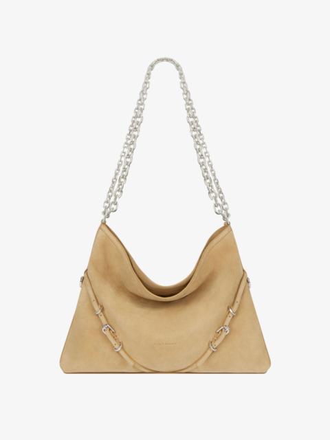 MEDIUM VOYOU CHAIN BAG IN SUEDE