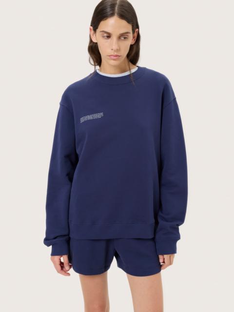 PANGAIA Womens Midweight Sweatshirt - Ocean Navy