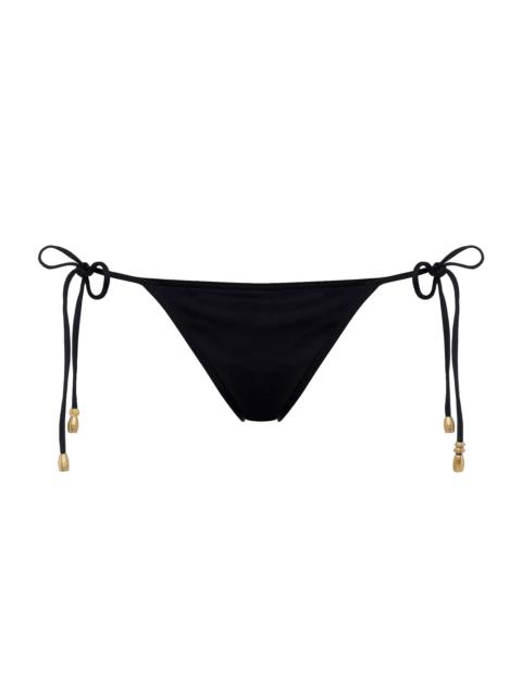 ERES Women's Exquise Beaded Side-Tie Bikini Bottom - Black