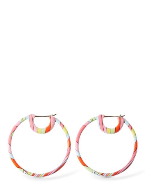 Small printed hoops