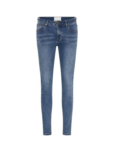 ONE TEASPOON Freebirds Ii Low Waist Stretch Skinny Denim Jeans - Classic Blue