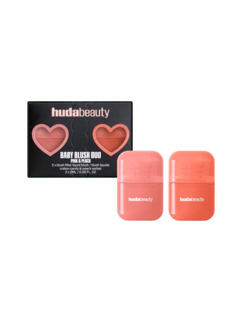 Huda Beauty Baby Blush Duo Pink And Peach