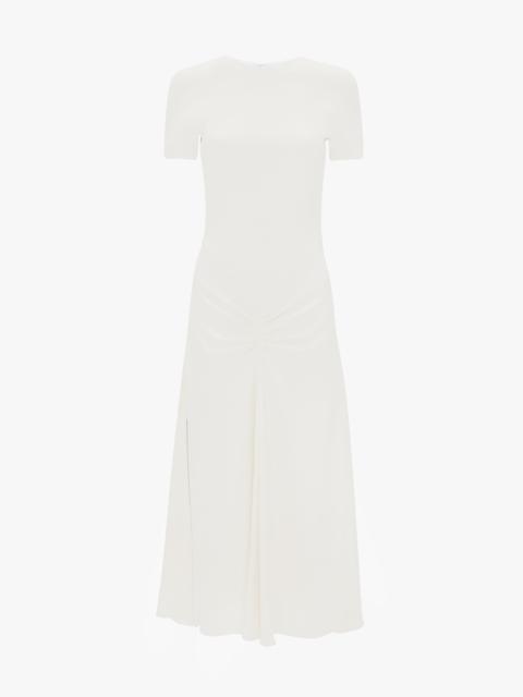 Victoria Beckham Blaire Midi Dress In Ivory
