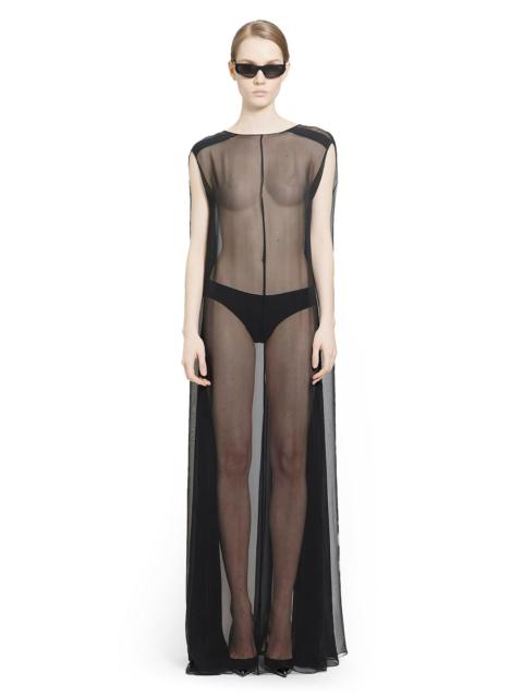SAINT LAURENT Sheer Muslin Long Dress