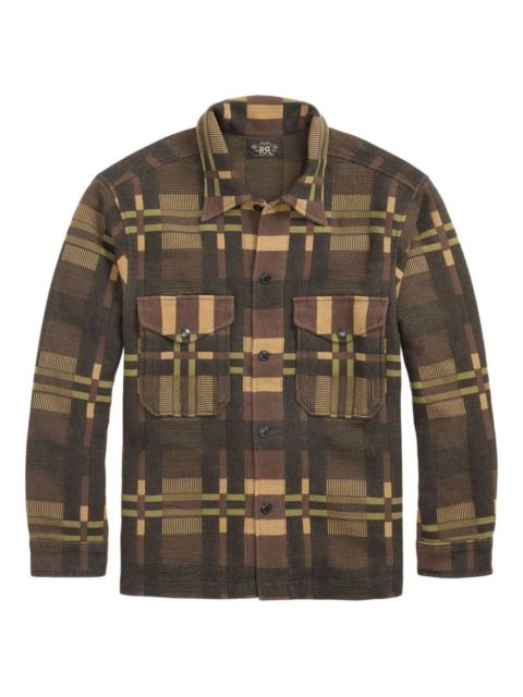 RRL by Ralph Lauren plaid-patterned cotton shirt