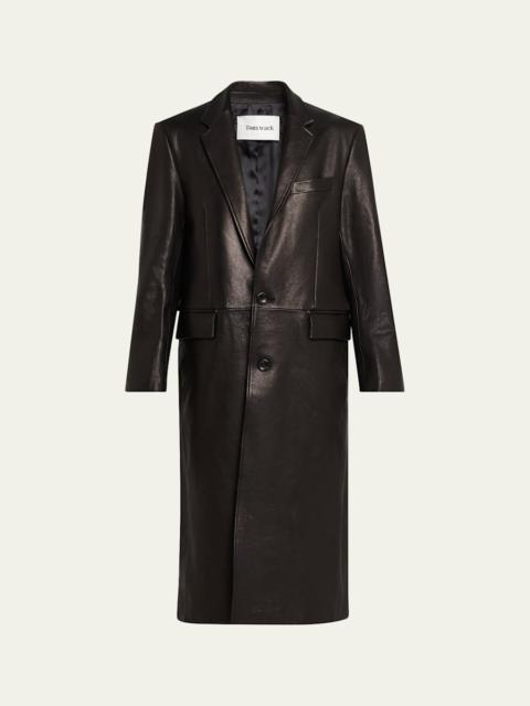 Tonywack Vegetable-Tanned Leather Coat