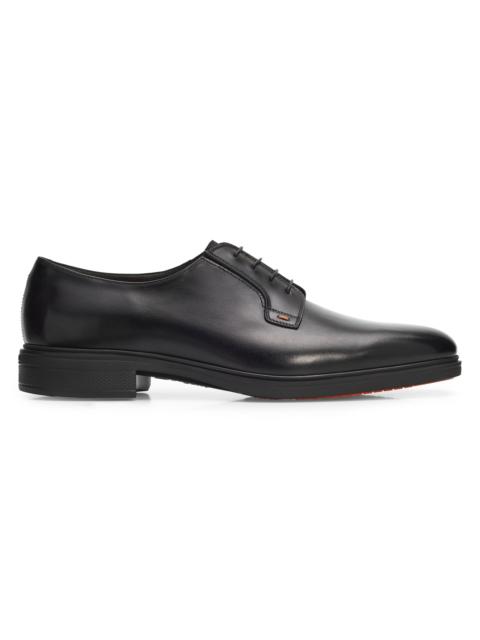 Santoni Men's Easy Revolve Leather Oxfords - Black