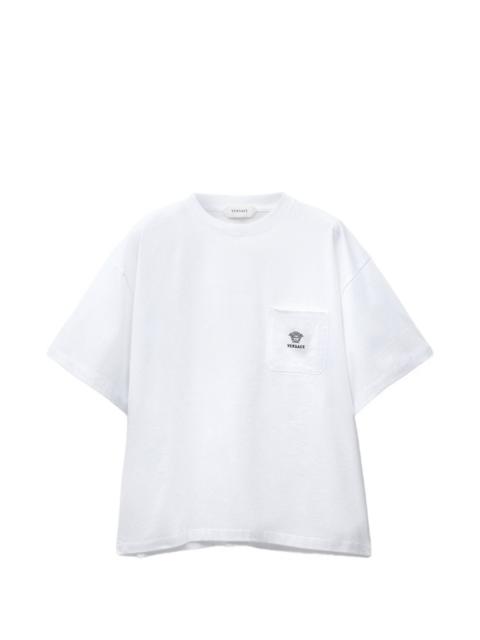 VERSACE embroidered cotton-jersey T-shirt