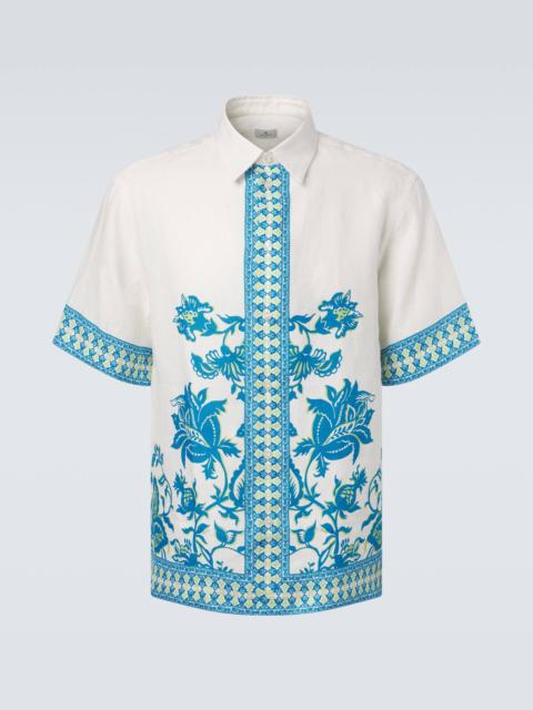 Etro Floral linen shirt