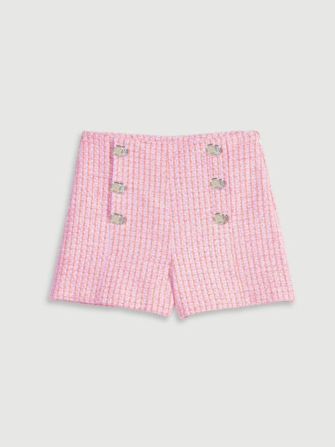 maje Tweed shorts
