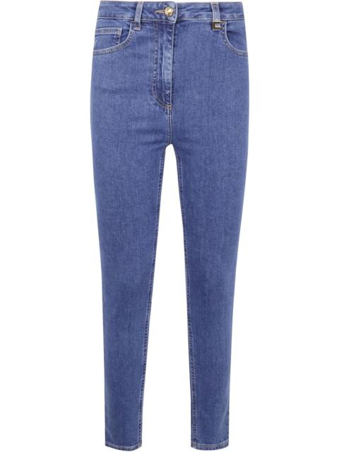 ELISABETTA FRANCHI logo-plaque jeans