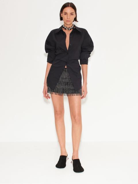 SIMONMILLER River Fringe Skirt In Black